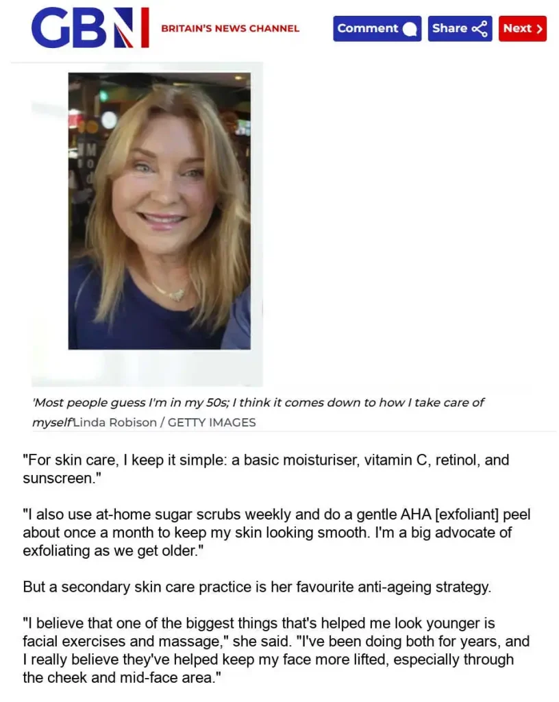 My Facial Exercise Story Featured in GB News (Over 65)